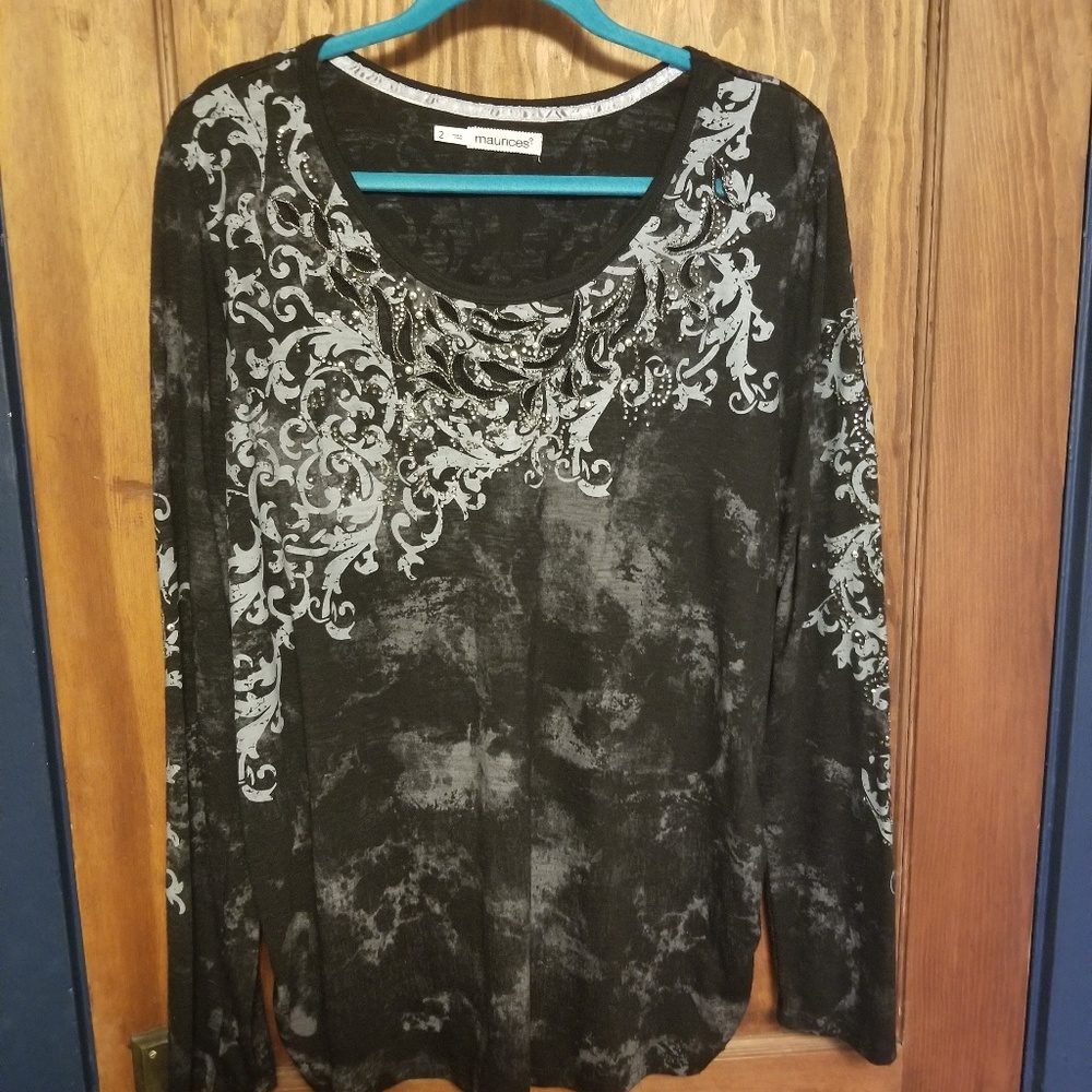 Beaded fleur Maurices top